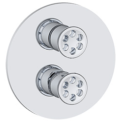 2 function pressure balancing valve trim with turning diverter with shared or. without shared function