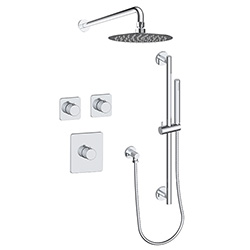 2 function thermostatic shower system