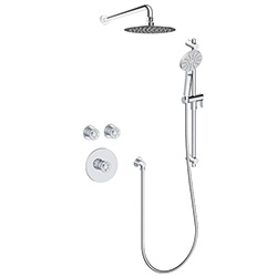 2 function thermostatic shower system