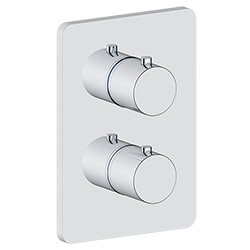 2 function thermostatic valve trim with integrated diverter with shared or. without shared function