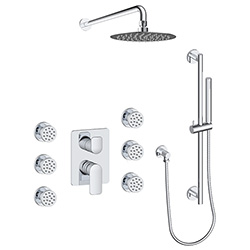 3 function pressure balanced shower system (with or. without shared function)