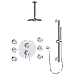 3 function pressure balanced shower system (with or. without shared function)