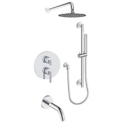 3 function pressure balanced shower system (with or. without shared function)