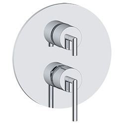 3 function pressure balancing valve trim with turning diverter with shared or. without shared function