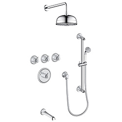 3 function thermostatic shower system