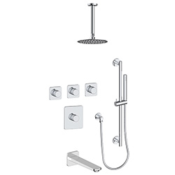 3 function thermostatic shower system