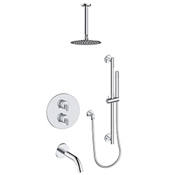 3 function thermostatic shower system (with or. without shared function)