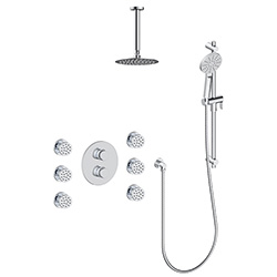 3 function thermostatic shower system (with or. without shared function)