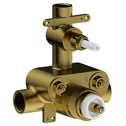 rough in valve for 3/4 thermostatic with 1 way push button